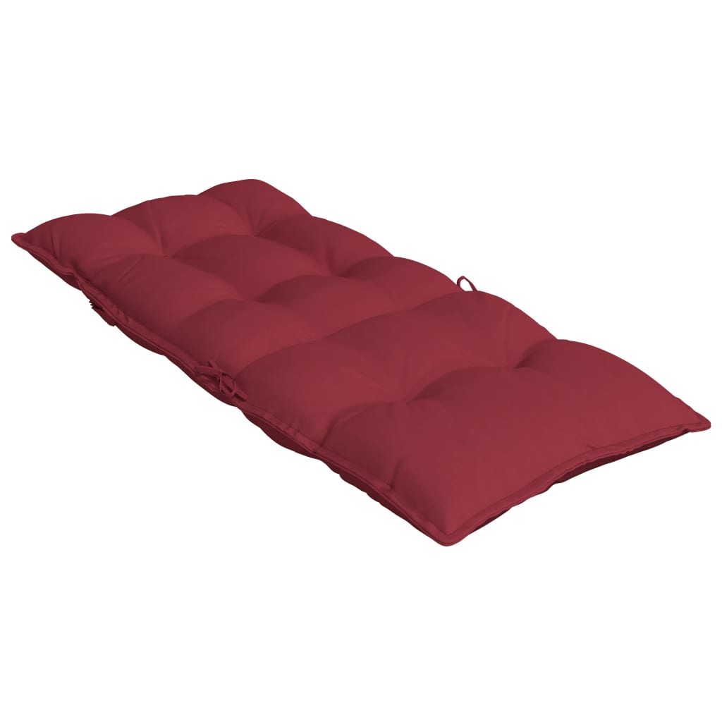Stoelkussens 6 st hoge rug oxford stof wijnrood – afbeelding 6