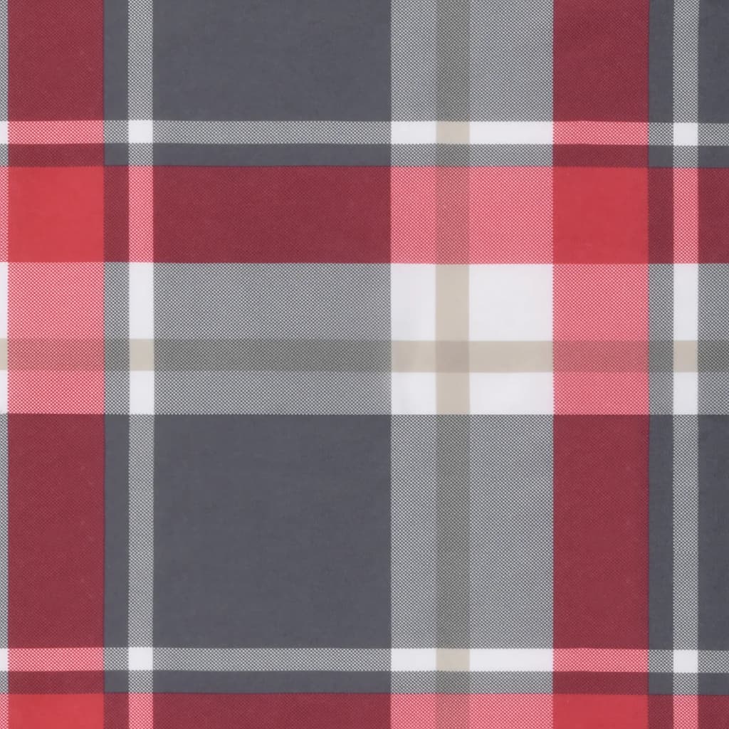 Stoelkussens 6 st hoge rug ruitpatroon oxford stof rood – afbeelding 9