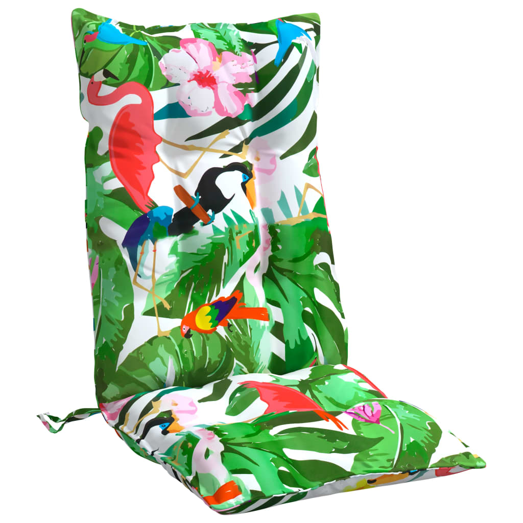 Stoelkussens 2 st hoge rug oxford stof meerkleurig – afbeelding 5