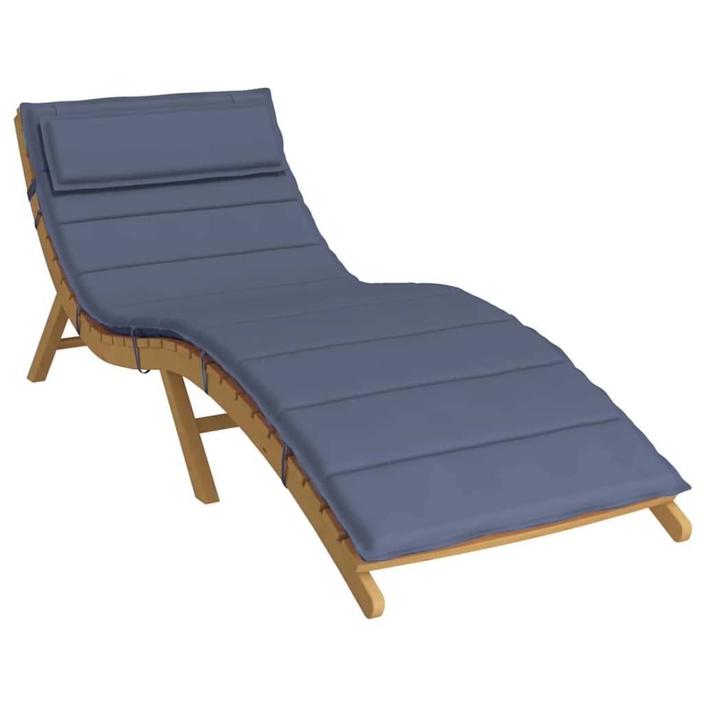 Ligbedkussen 180x60x4 cm oxford stof marineblauw – afbeelding 3