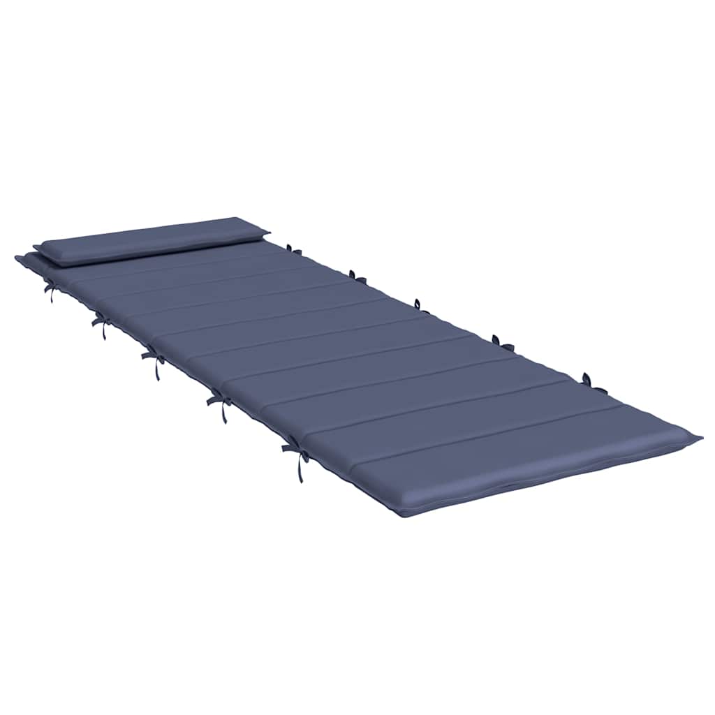 Ligbedkussen 180x60x4 cm oxford stof marineblauw – afbeelding 4