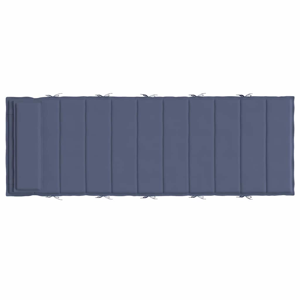 Ligbedkussen 180x60x4 cm oxford stof marineblauw – afbeelding 5
