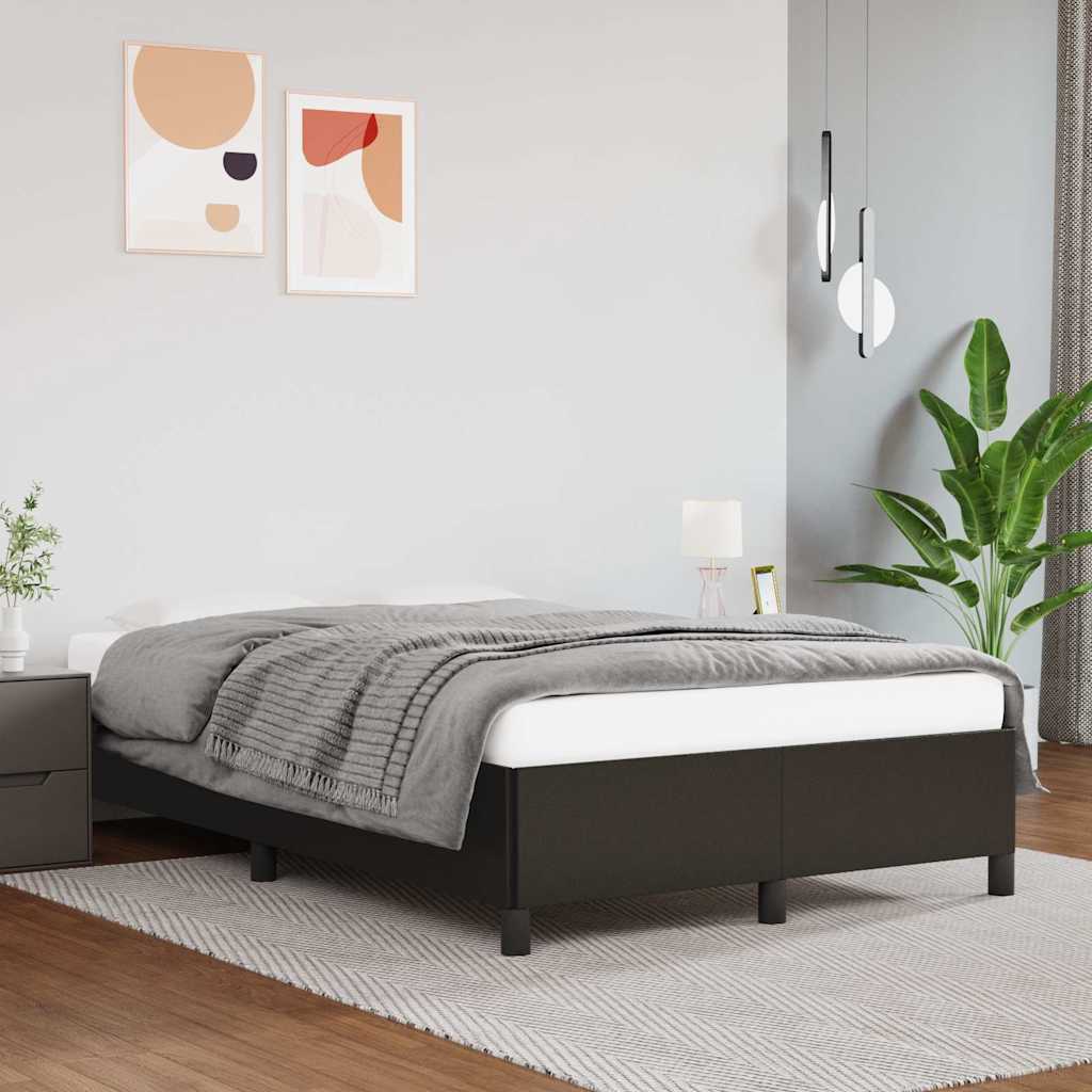 Bedframe zonder matras 120x190 cm kunstleer zwart – afbeelding 1