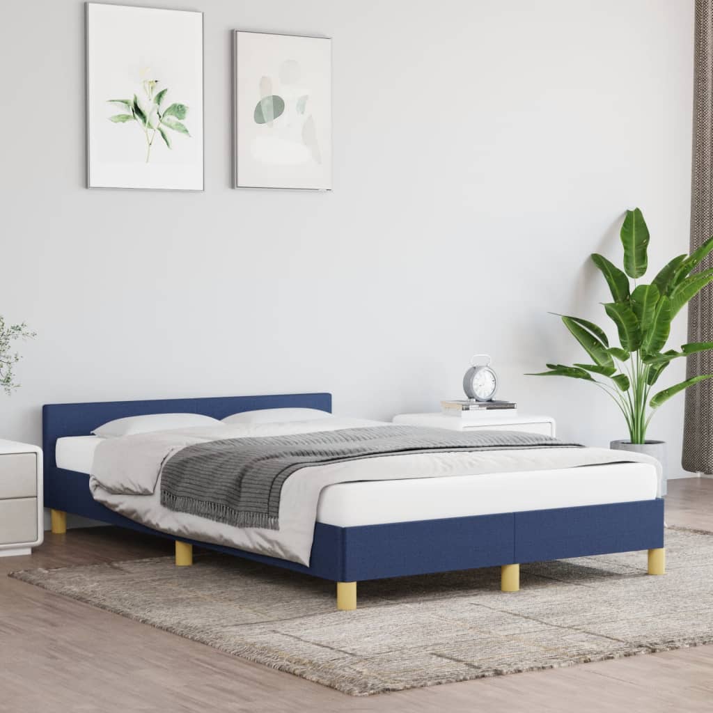 Bedframe zonder matras 120x190 cm stof blauw – afbeelding 1