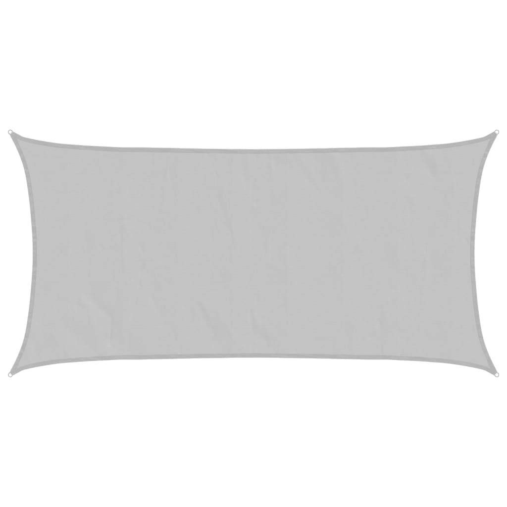 Zonnezeil 4x2 m 100% polyester oxford lichtgrijs – afbeelding 2