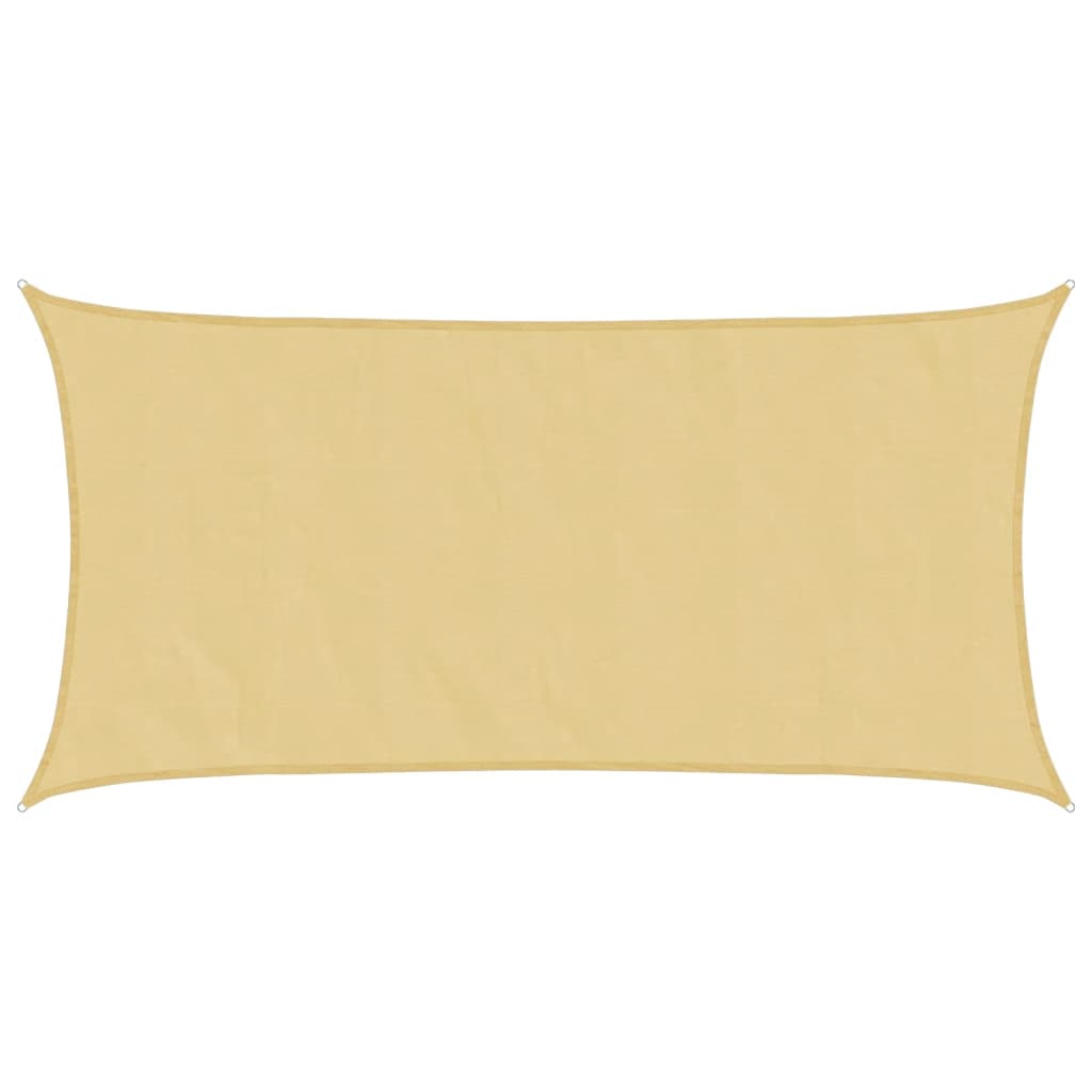 Zonnezeil 4x2 m 100% polyester oxford zandkleurig – afbeelding 2