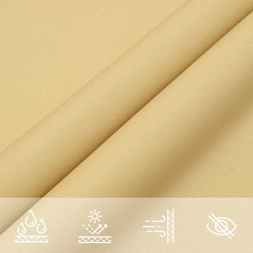 Zonnezeil 4x2 m 100% polyester oxford zandkleurig – afbeelding 8