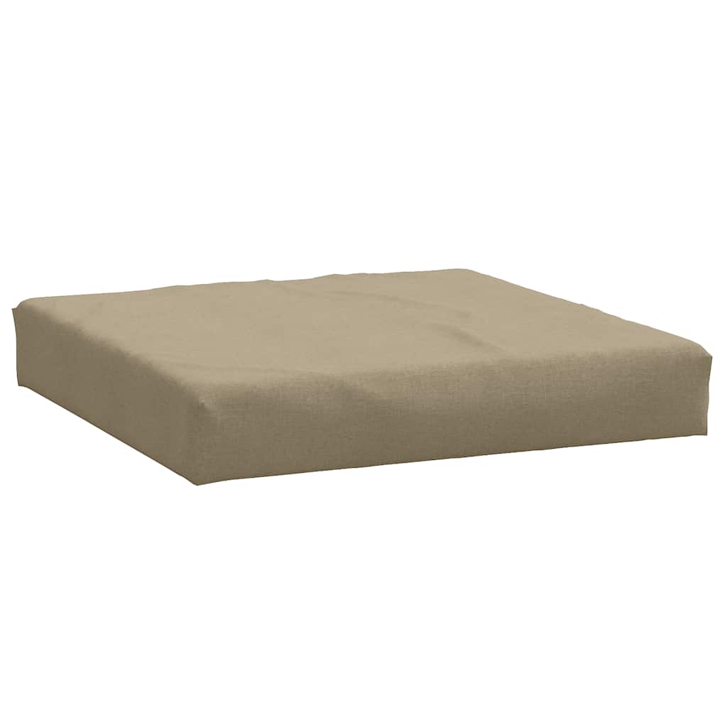 Palletkussens 2 st stof gemêleerd taupe – afbeelding 5