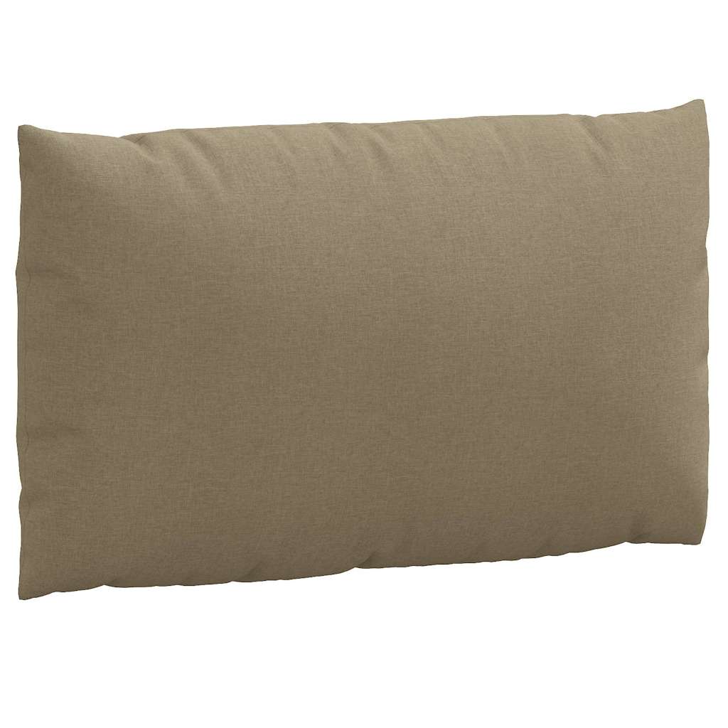 Palletkussens 2 st stof gemêleerd taupe – afbeelding 6