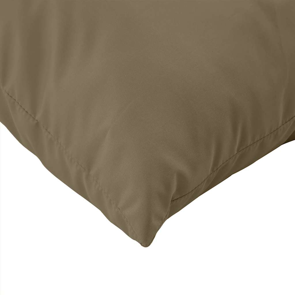 Palletkussens 2 st stof gemêleerd taupe – afbeelding 7