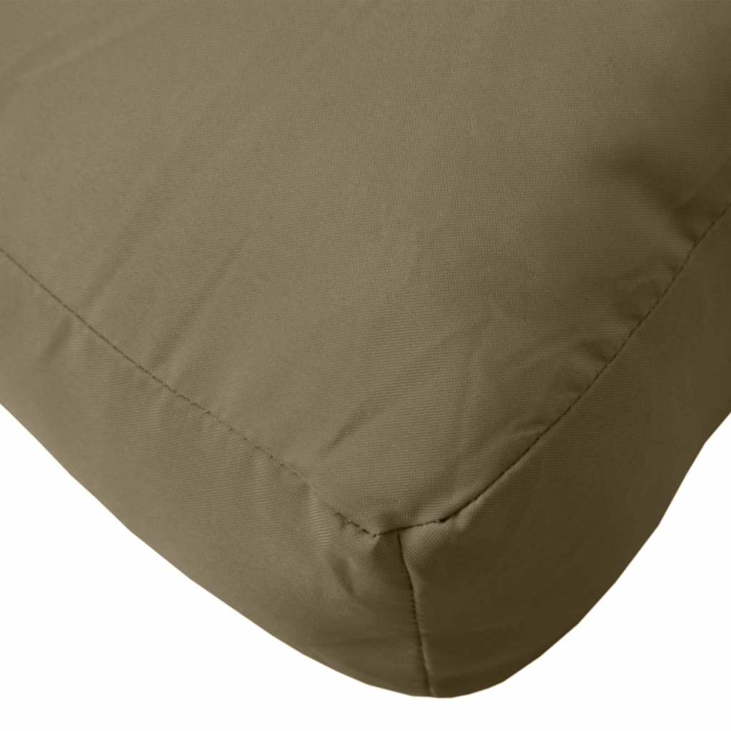 Palletkussens 2 st stof gemêleerd taupe – afbeelding 8