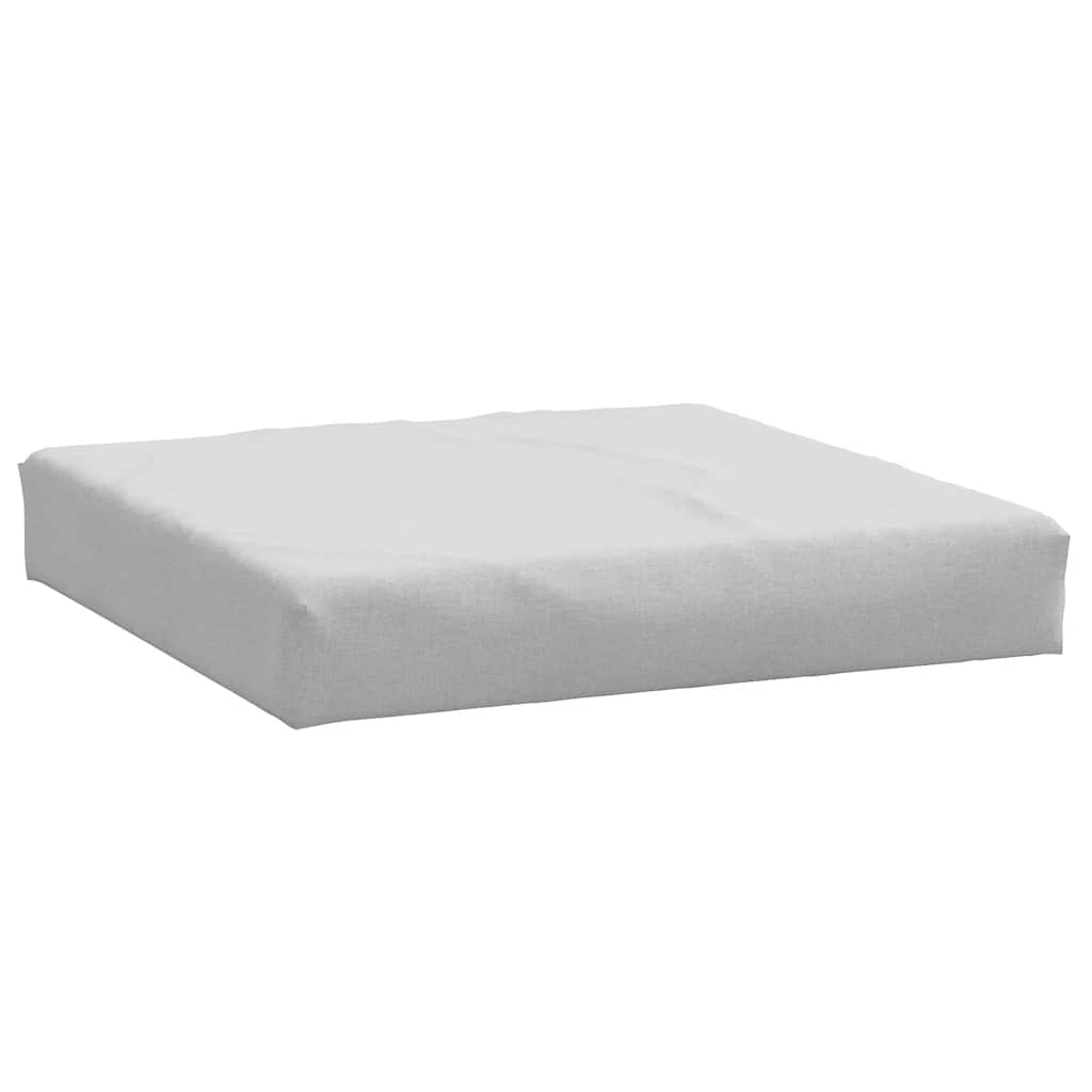 Palletkussen 60x60x9,5 cm stof gemêleerd lichtgrijs – afbeelding 2