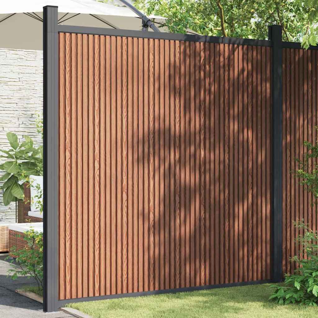 Schuttingpaneel 173x186 cm HKC bruin