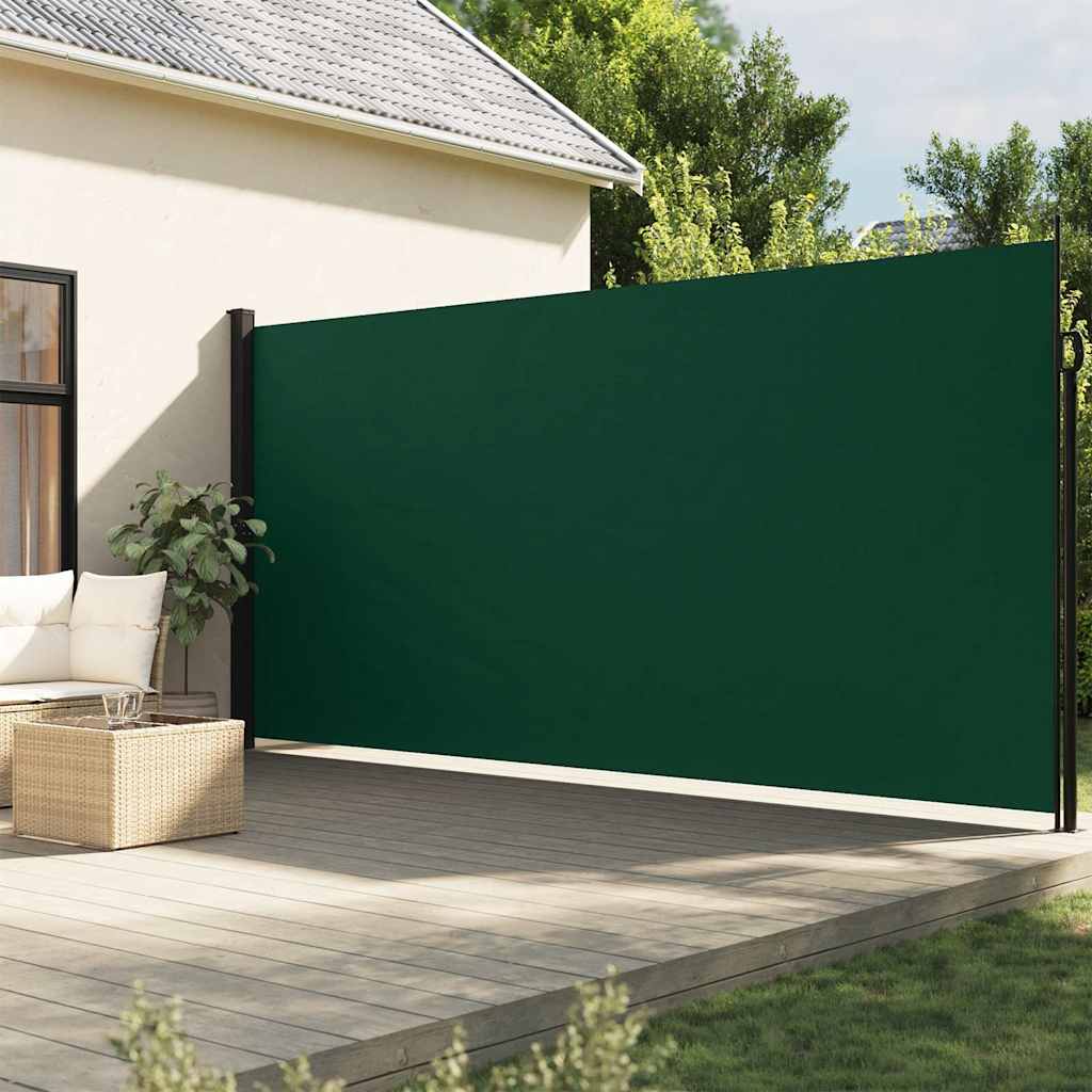 Windscherm uittrekbaar 220x300 cm donkergroen – afbeelding 1