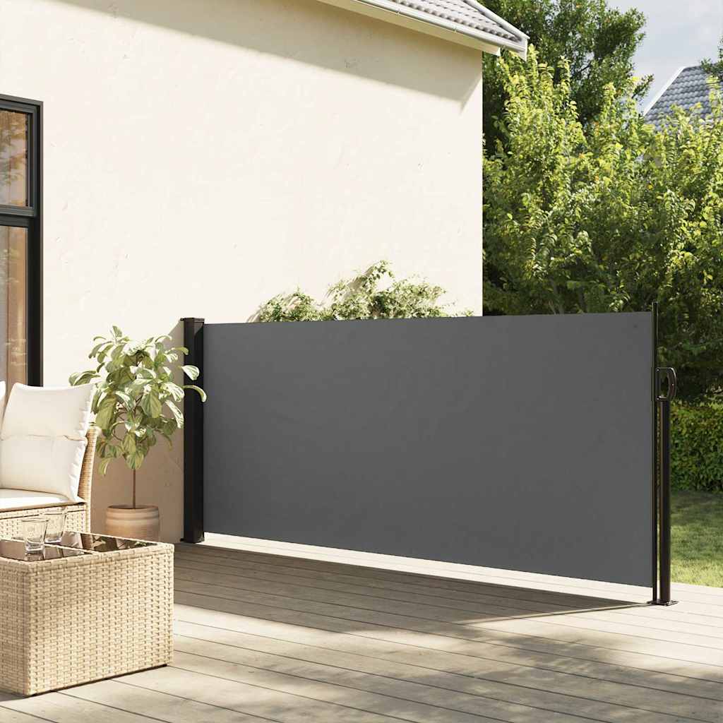 Uitschuifbaar zijluifel antraciet 100x500 cm