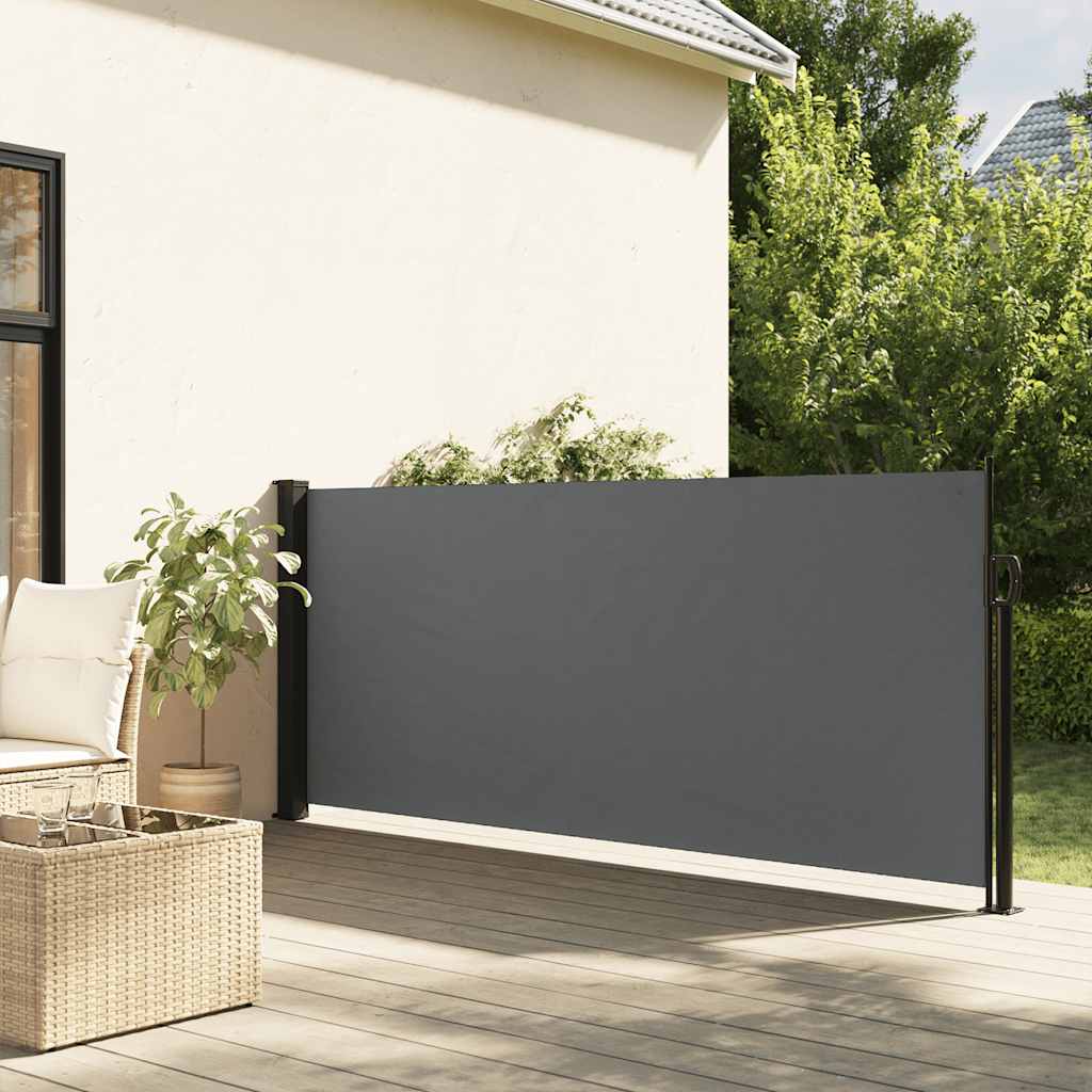 Uitschuifbaar zijluifel antraciet 120x500 cm