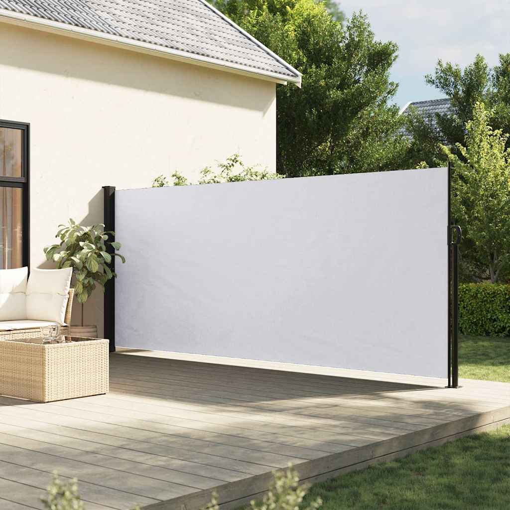 Windscherm uittrekbaar 180x500 cm wit – afbeelding 1