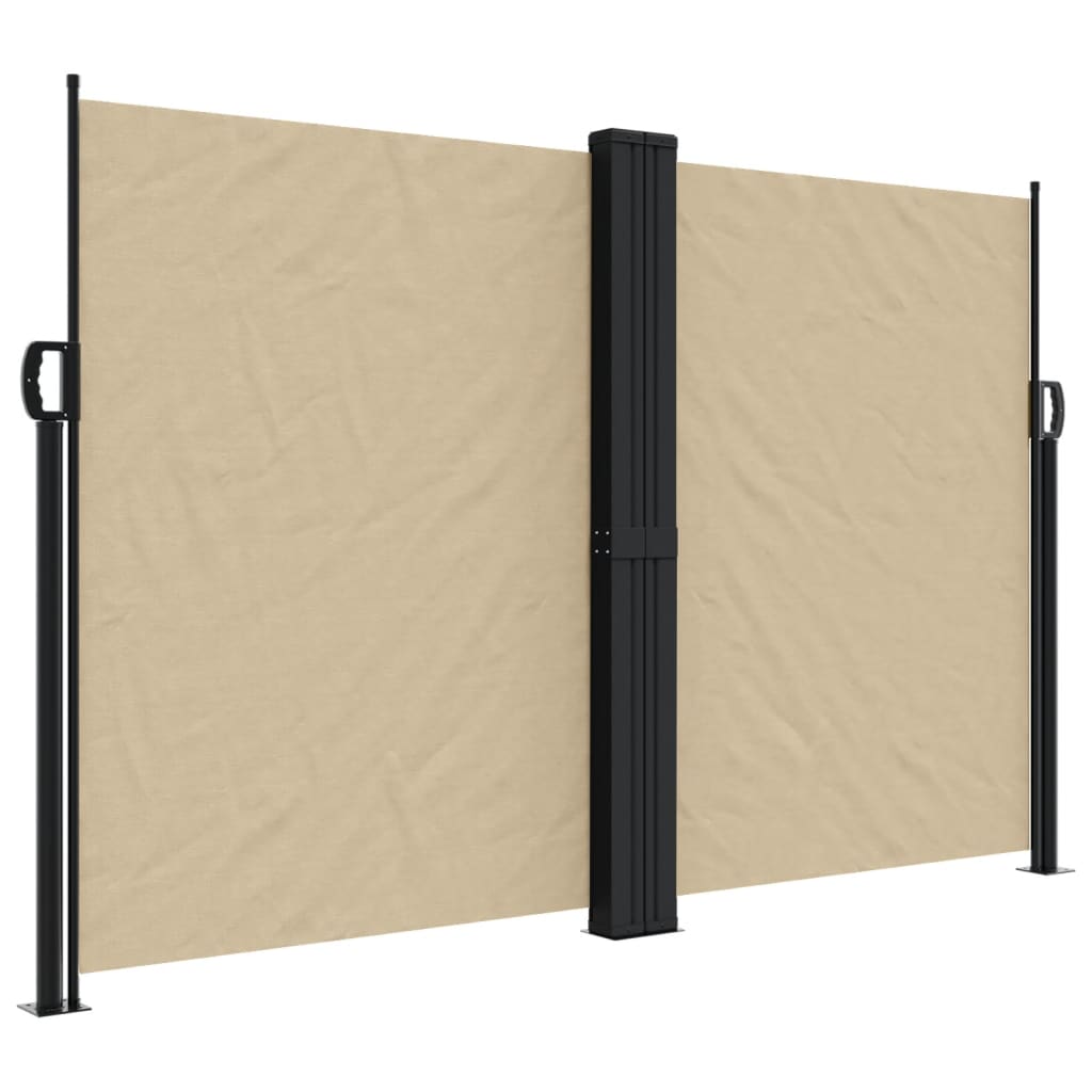 Windscherm uittrekbaar 160x1200 cm beige – afbeelding 2
