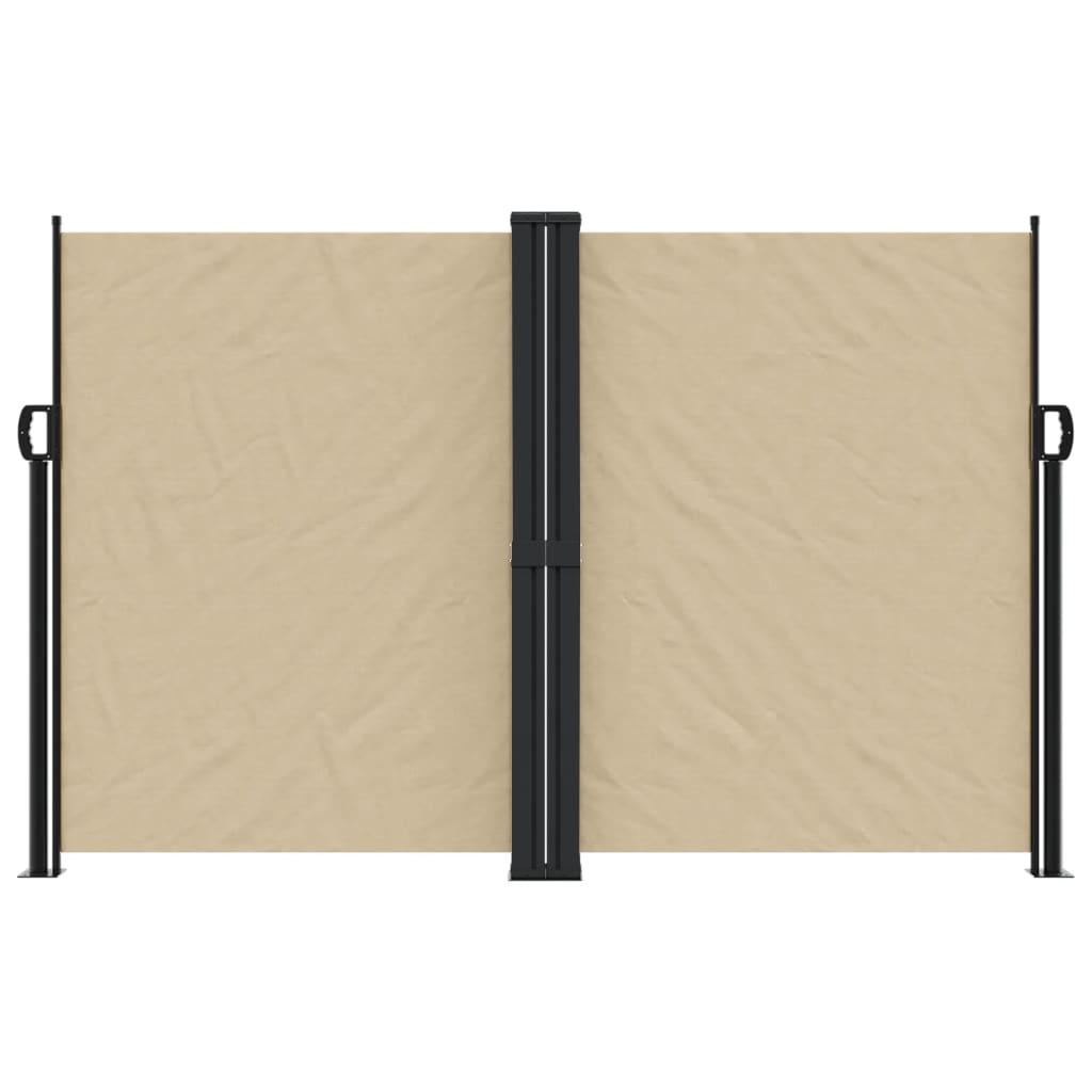 Windscherm uittrekbaar 160x1200 cm beige – afbeelding 3