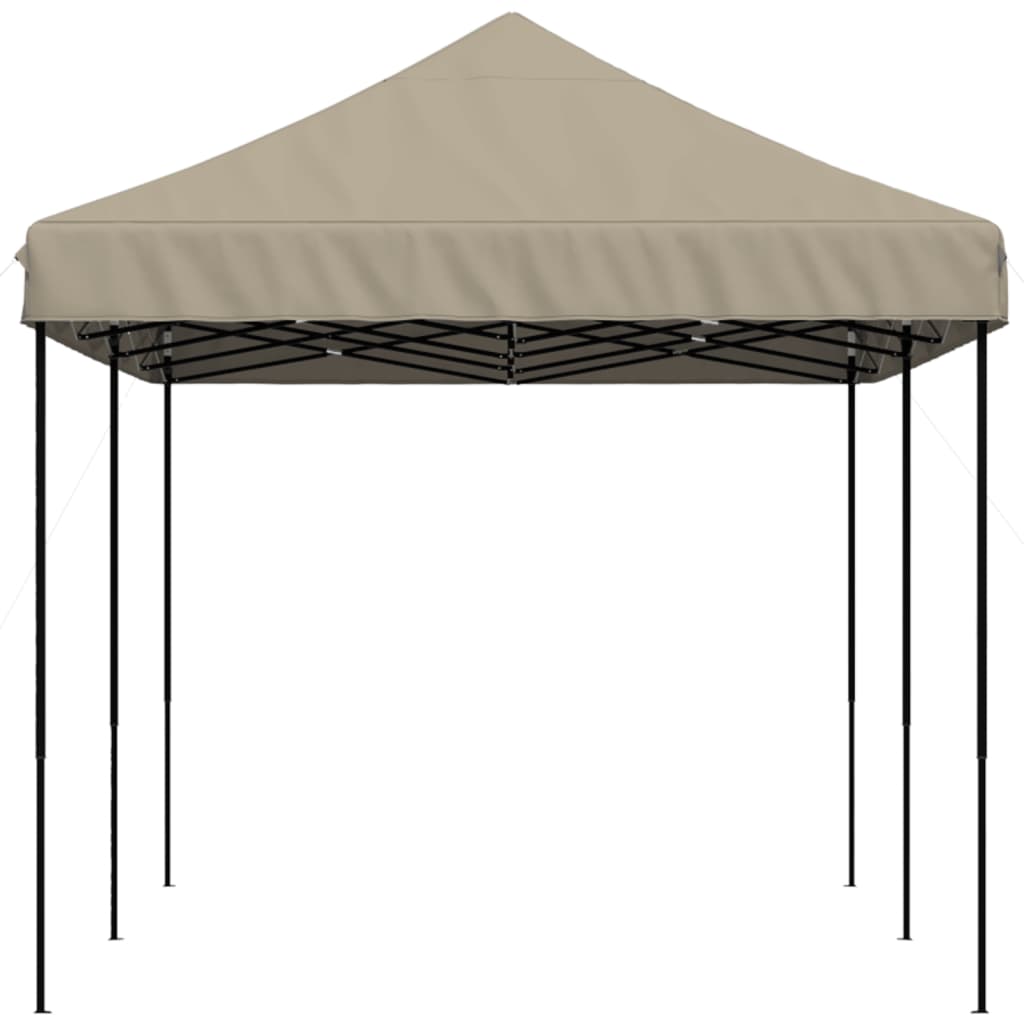 Partytent inklapbaar pop-up 580x292x315 cm taupe – afbeelding 5