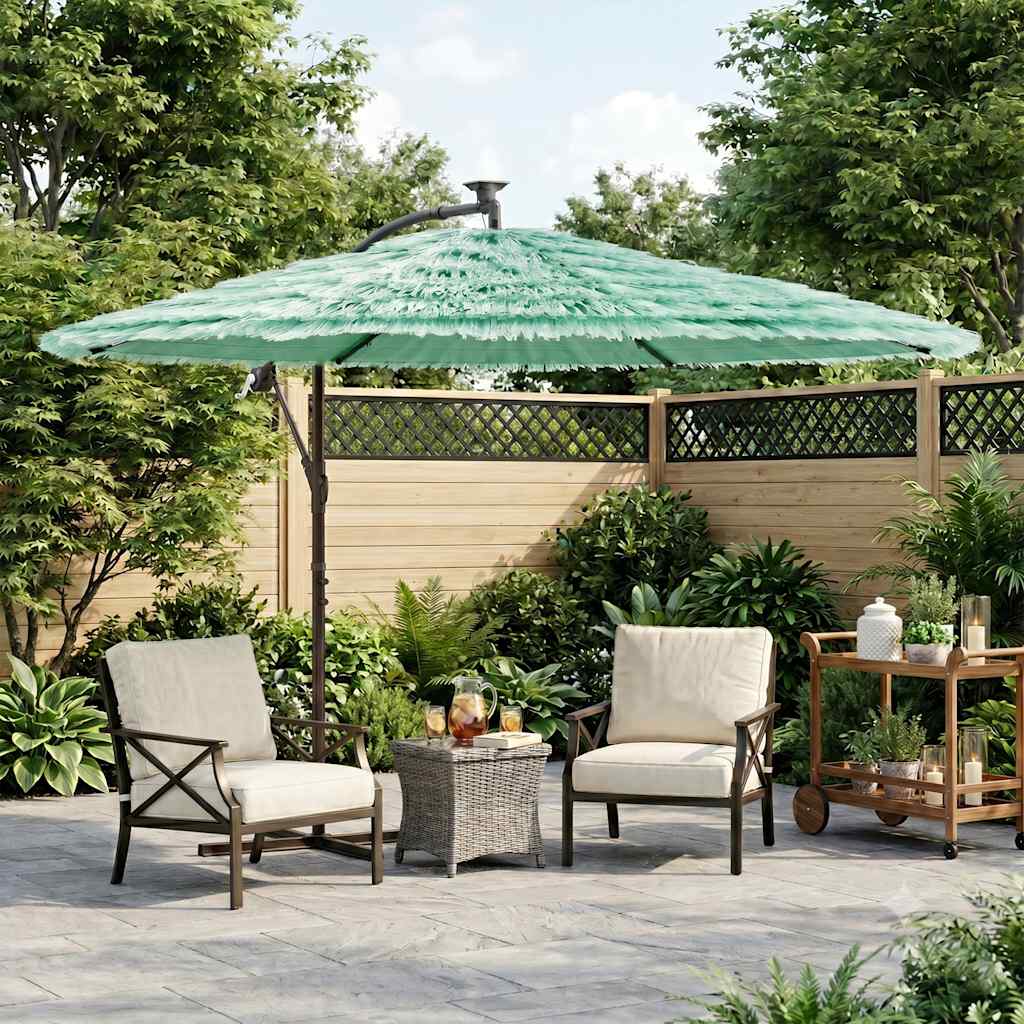 Parasol met stalen paal 269x269x235 cm groen