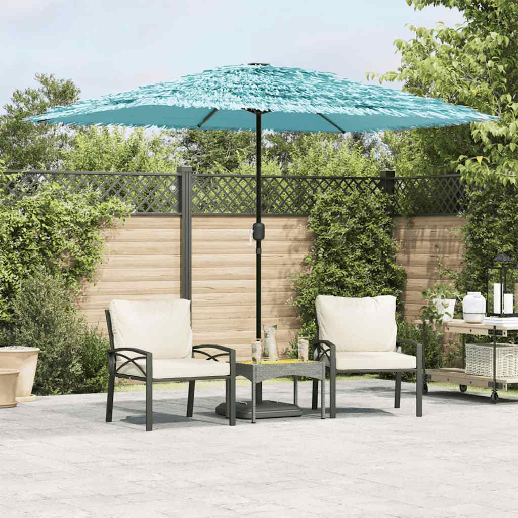 Parasol met stalen paal 300x200x250 cm blauw