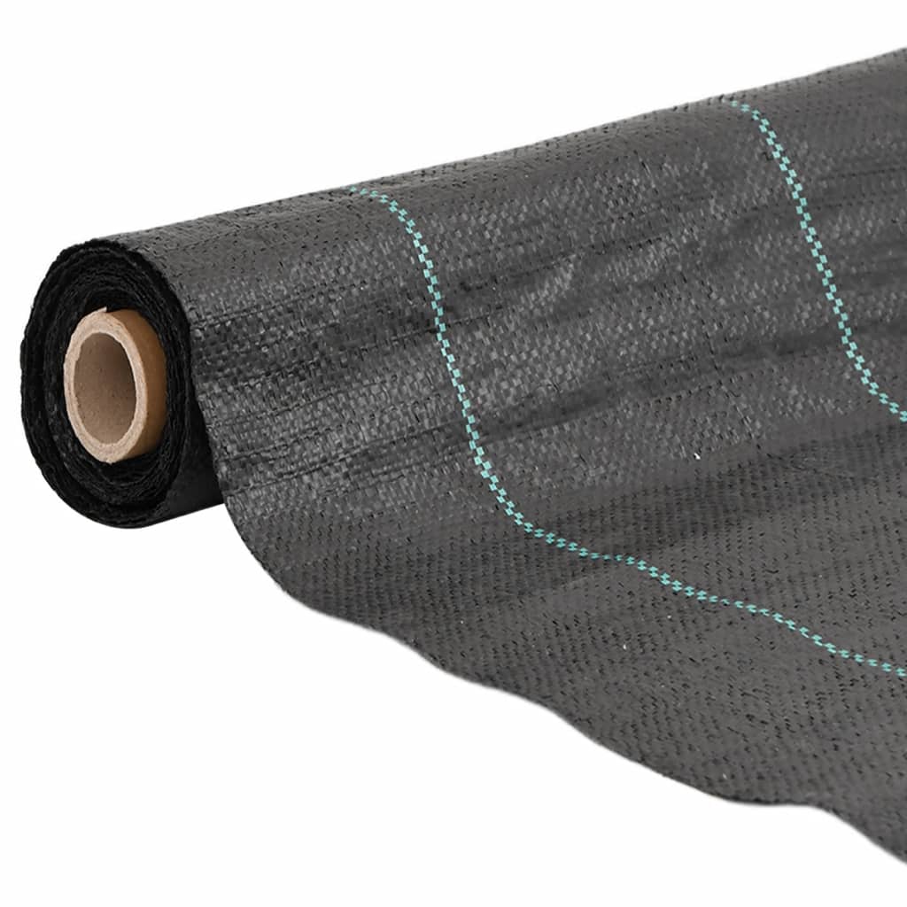 Worteldoek 1x25 m polypropeen zwart – afbeelding 2