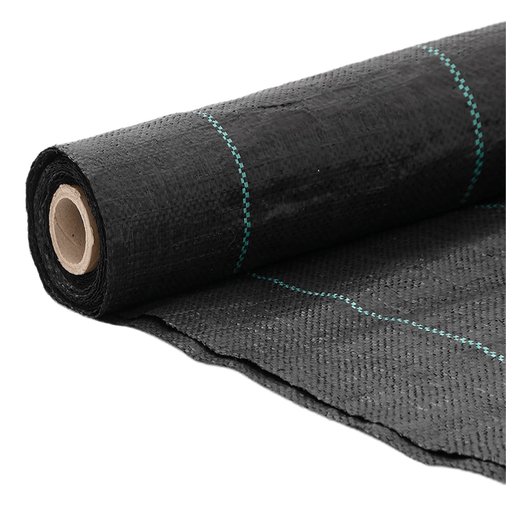 Worteldoek 1x25 m polypropeen zwart – afbeelding 3