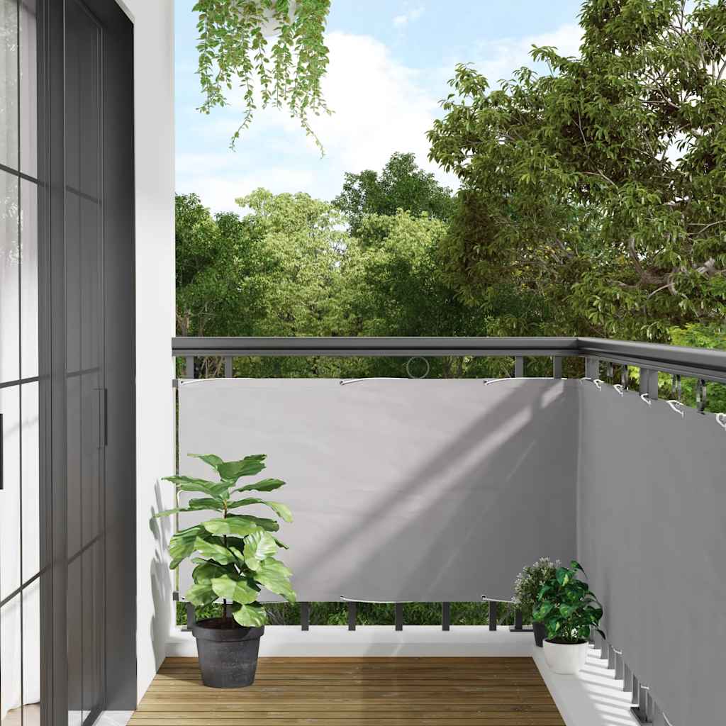 Balkonscherm 600x90 cm PVC grijs