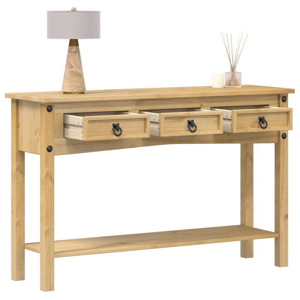 Consoletafel "Corona" 114x34,5x73 cm massief grenenhout