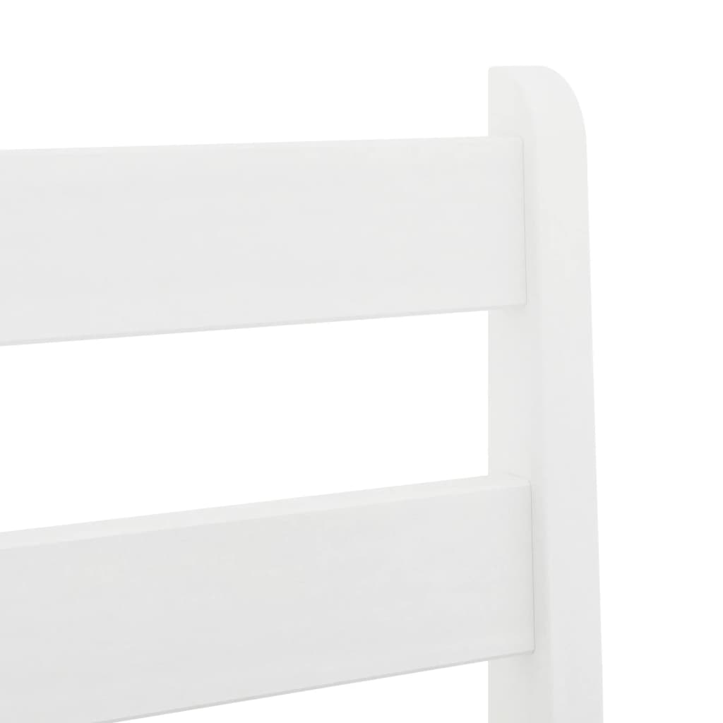 Barstoelen 2 st massief grenenhout wit – afbeelding 8