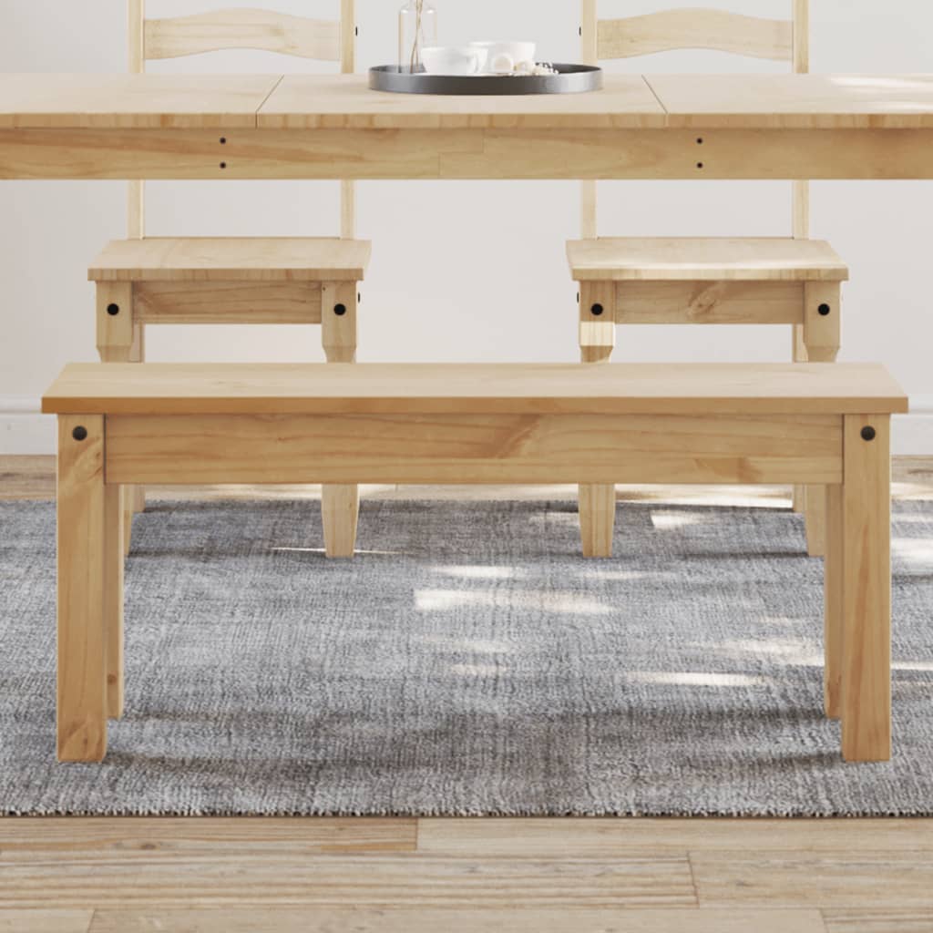 Eetkamerbank PANAMA 105x30x45 cm massief grenenhout