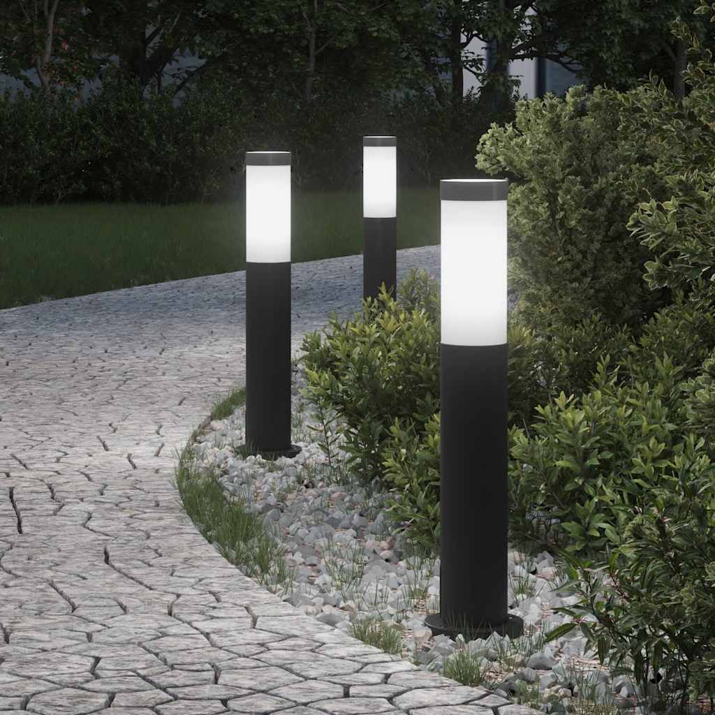 Bolderverlichting 3 stuks 50 cm RVS IP44