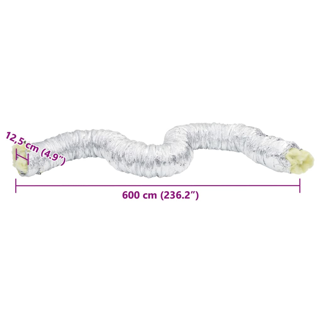 Ventilatieslang geïsoleerd Ø12,5 cm 6 m aluminium – afbeelding 7