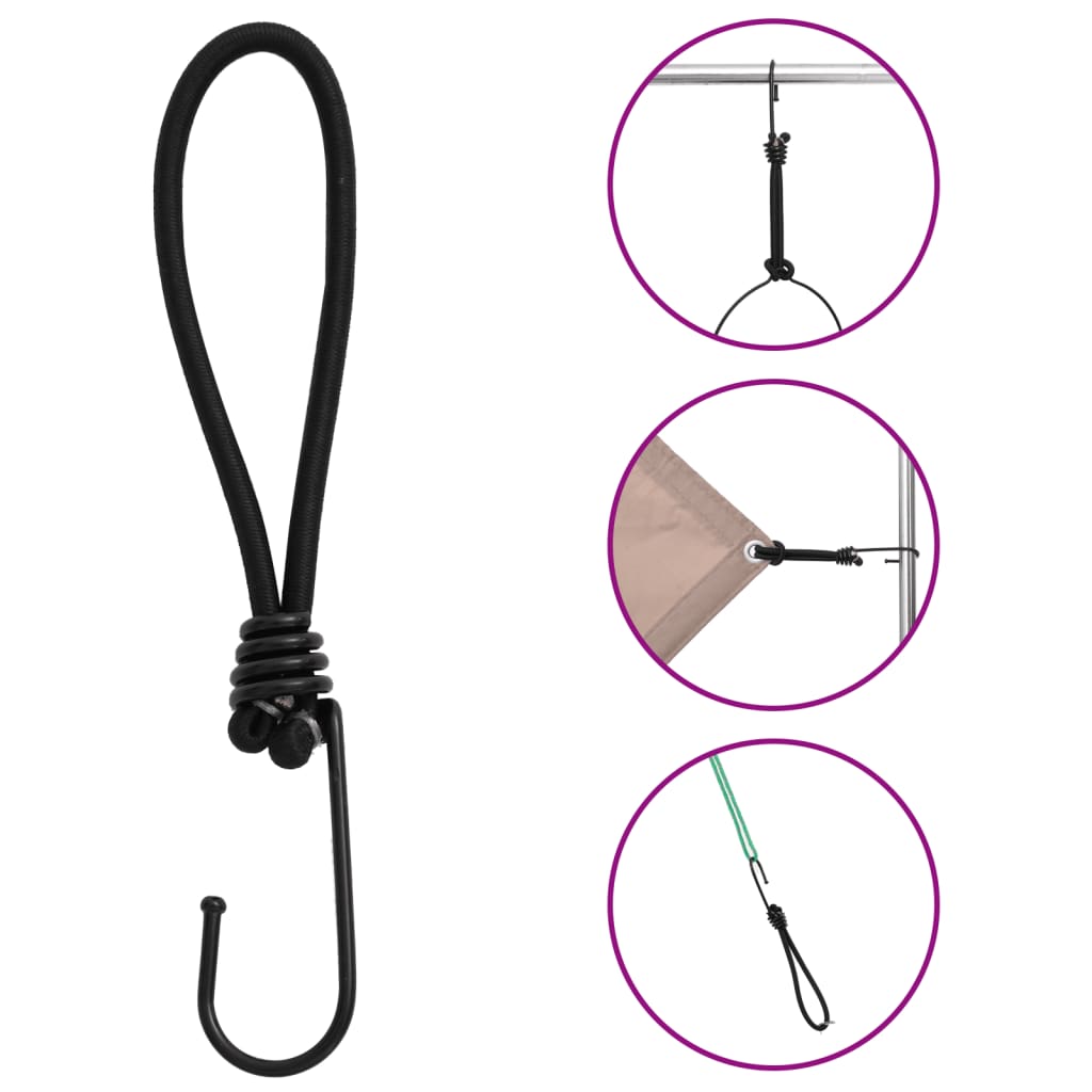 Spanelastiek met haken 25 st 17 cm – afbeelding 4