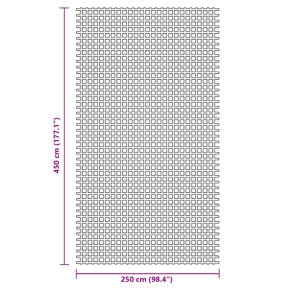 Tenttapijt 4,5x2,5 m groen – afbeelding 7