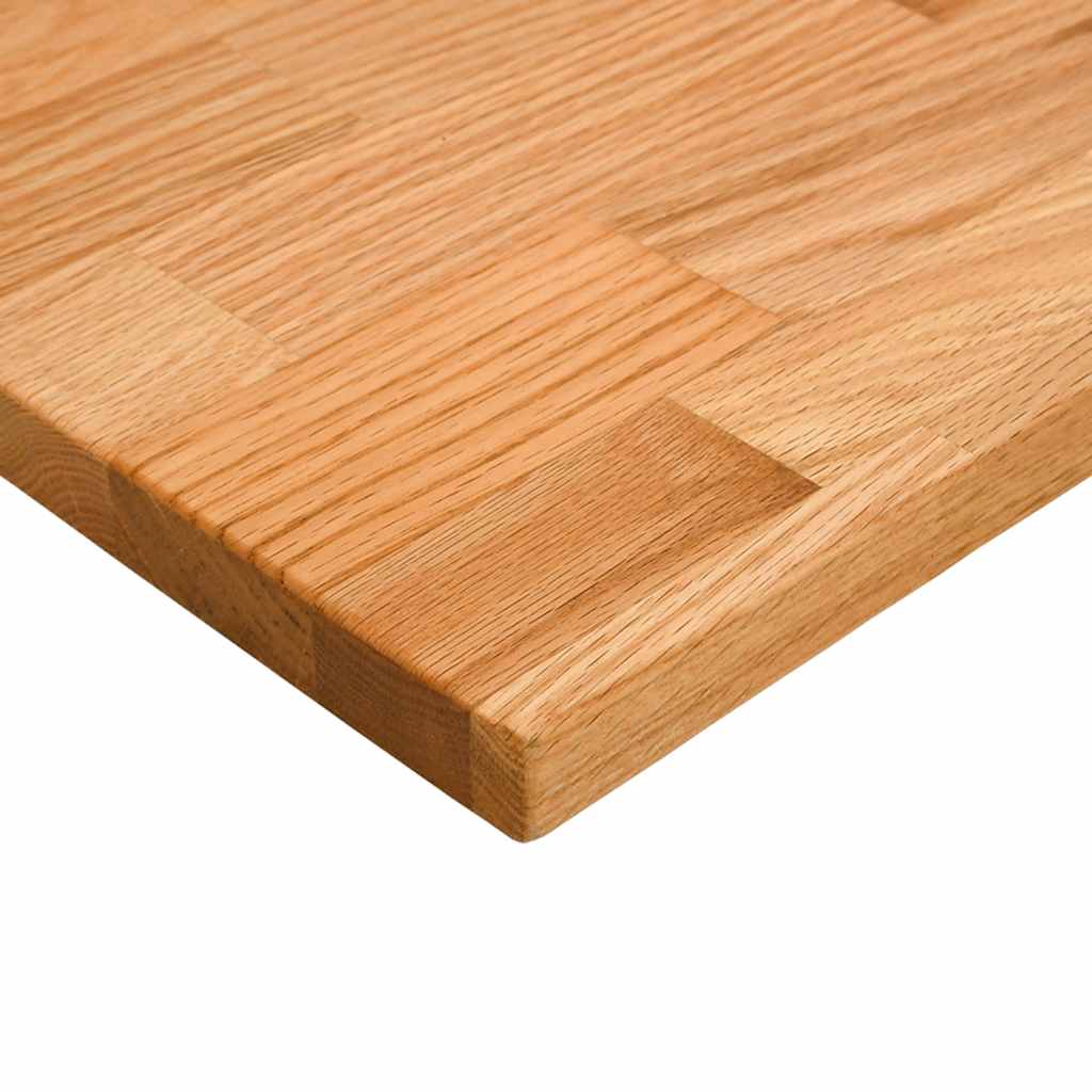 Bureaublad rechthoekig 120x50x2,5 cm eikenhout lichtbruin – afbeelding 8