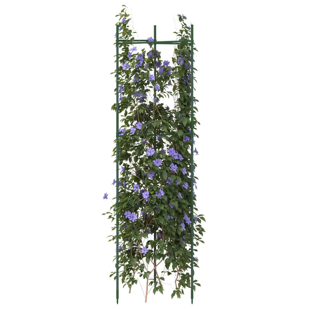 Tomatenkooi 2 st 116 cm staal en polypropeen – afbeelding 1