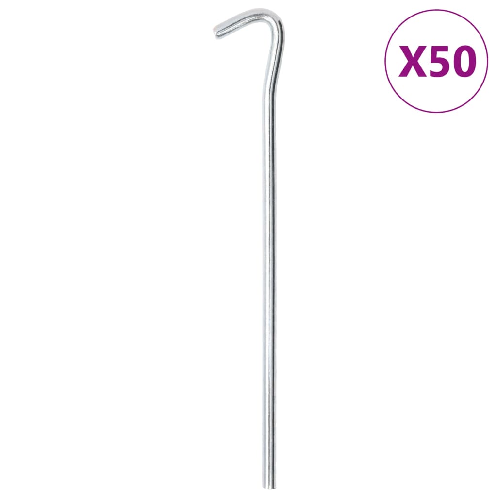 Tentharingen 50 st Ø7 mm 23 cm gegalvaniseerd staal – afbeelding 1