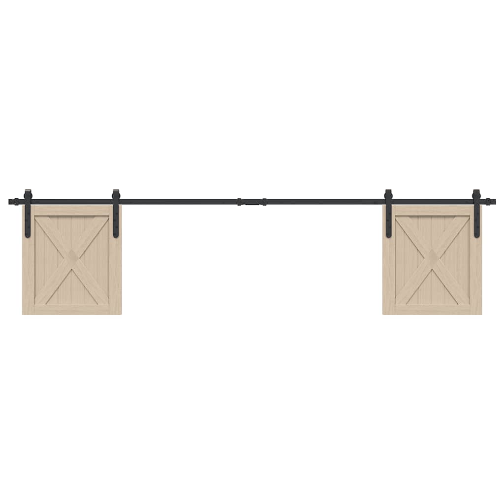 Ophangset voor schuifdeur 213 cm koolstofstaal