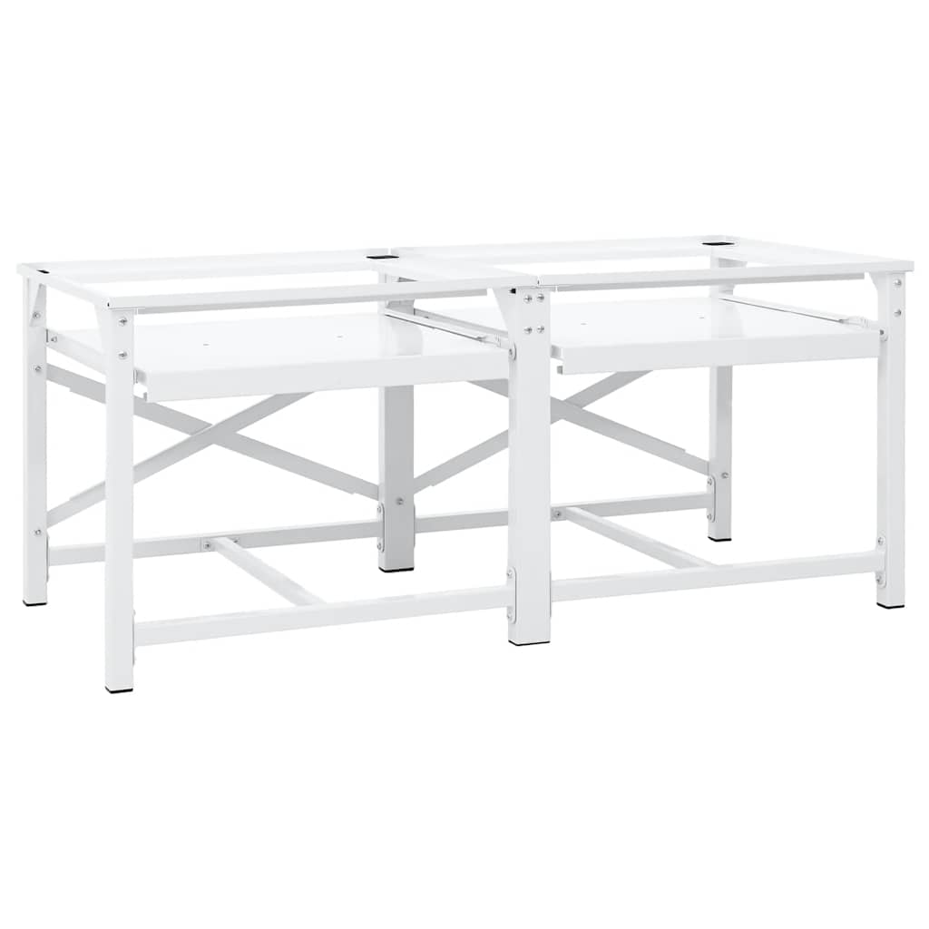 | Wasmachine Pedestal | Wit Staal