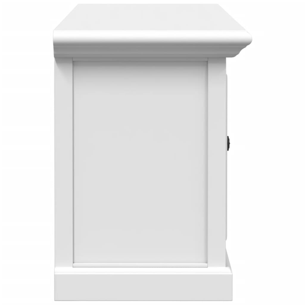 Tv-meubel 110x30x41 cm bewerkt hout wit – afbeelding 6