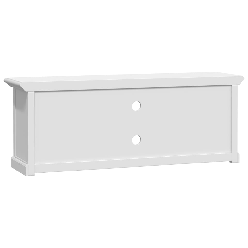 Tv-meubel 110x30x41 cm bewerkt hout wit – afbeelding 7