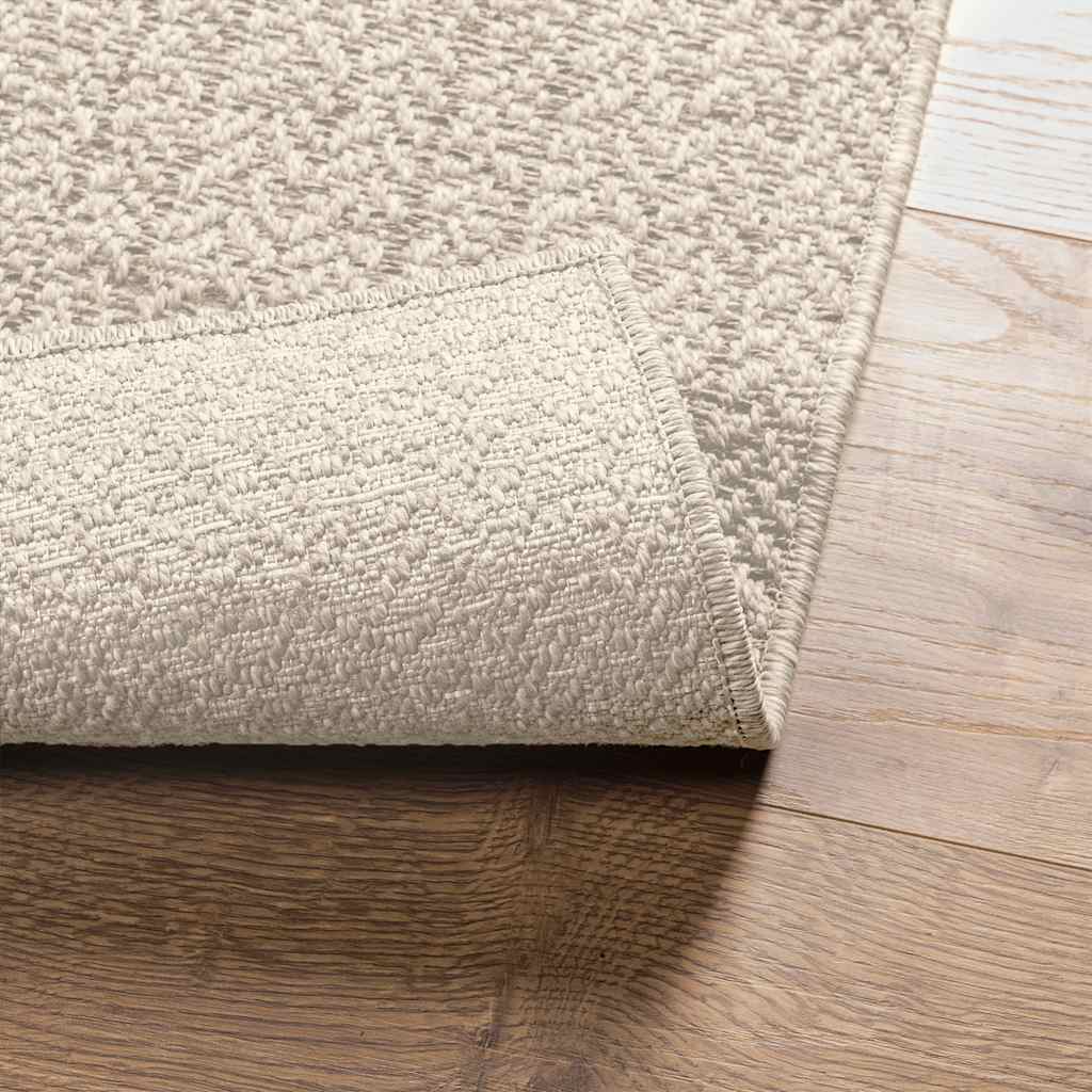 Vloerkleed ZIZUR room binnen en buiten 100x200 cm jute look – afbeelding 7