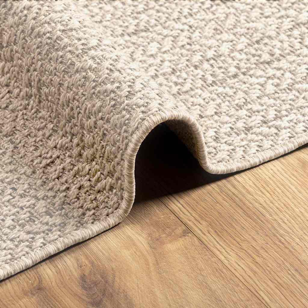 Vloerkleed ZIZUR room binnen en buiten 240x340 cm jute look – afbeelding 6