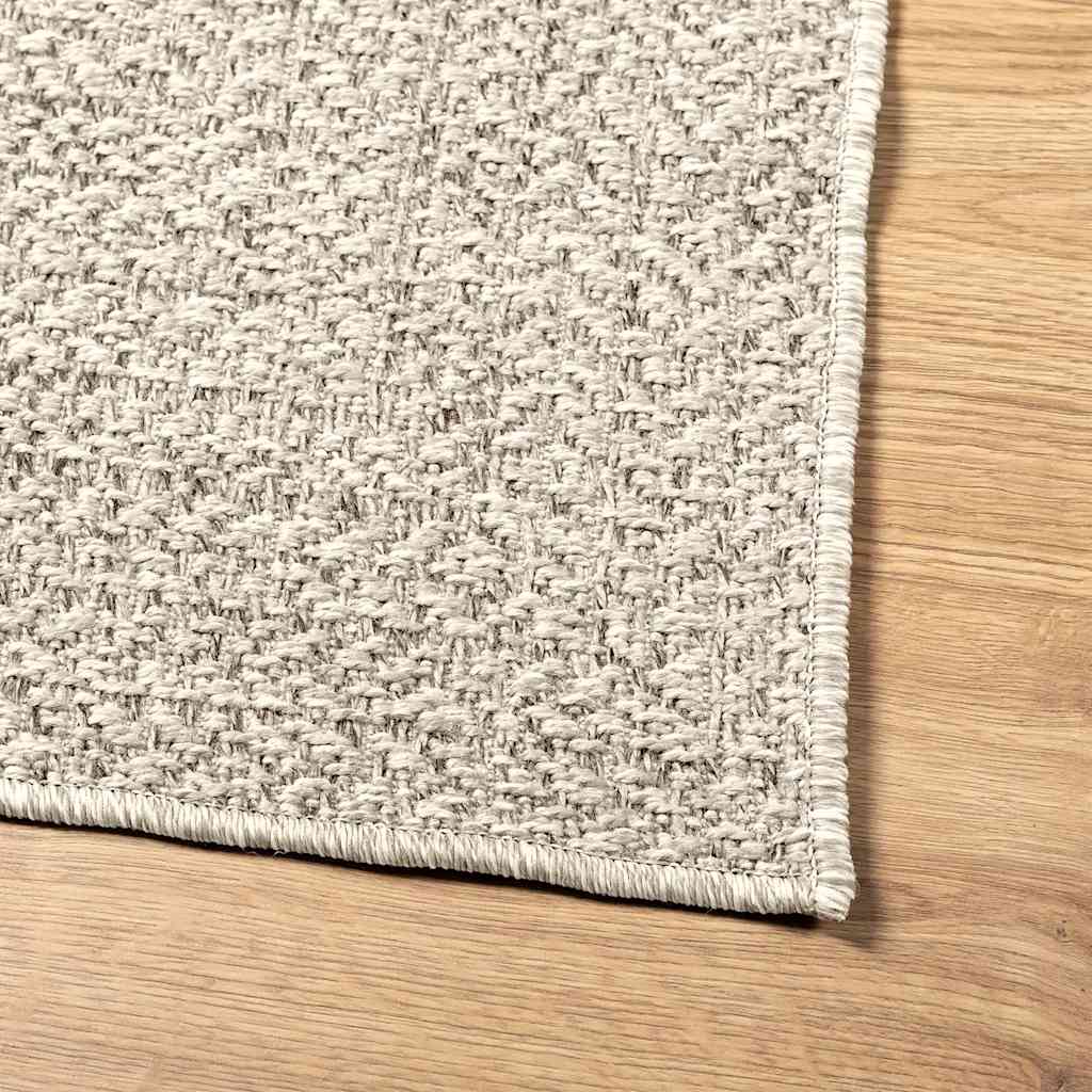 Vloerkleed ZIZUR room binnen en buiten 240x340 cm jute look – afbeelding 8