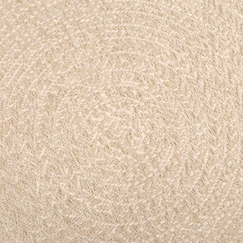 Vloerkleed ZIZUR beige binnen en buiten Ø 120 cm jute look – afbeelding 6