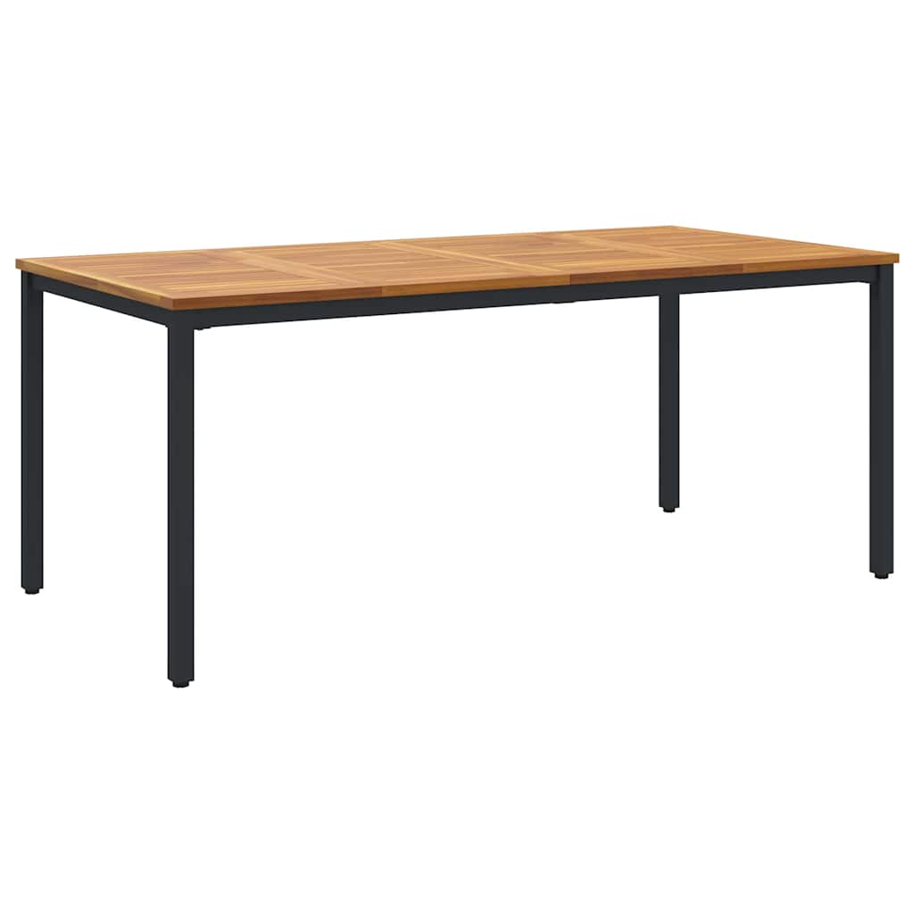 Buiten Tafel Natuurlijk en Zwart 180 x 90 x 75 cm – afbeelding 2