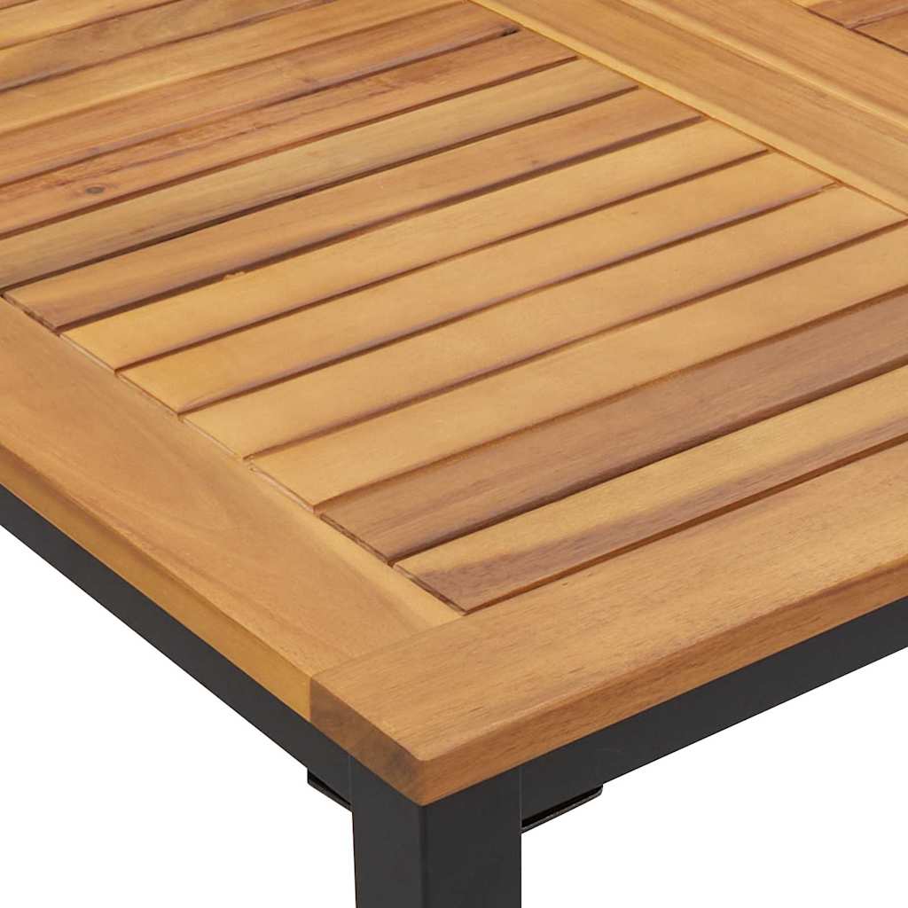 Buiten Tafel Natuurlijk en Zwart 180 x 90 x 75 cm – afbeelding 8