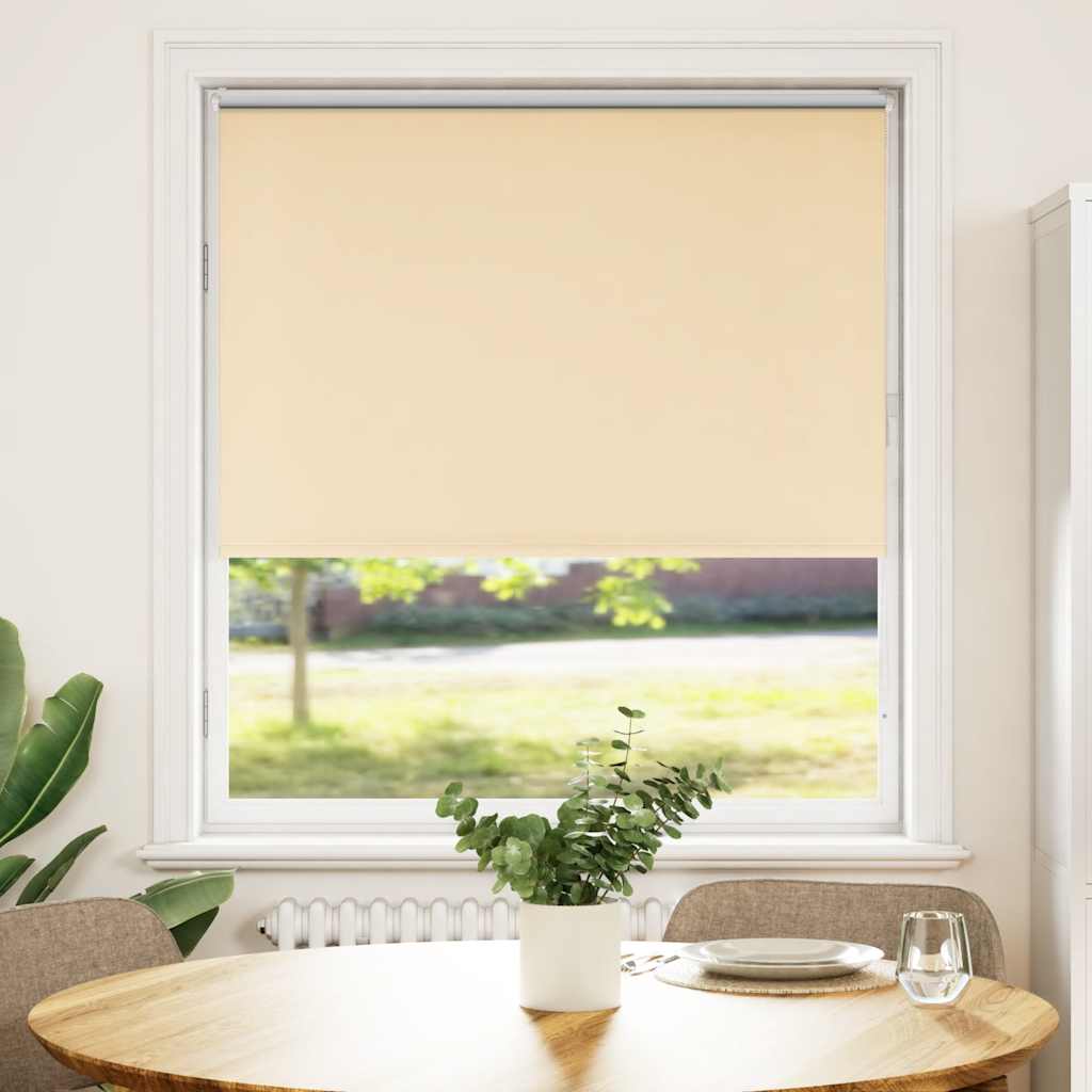 Rolgordijn verduisterend 105x150 cm stofbreedte 100,7 cm beige – afbeelding 2